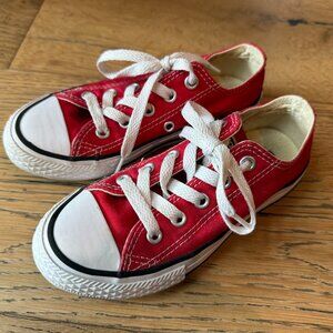 Converse Kids Red Laces Size 11C